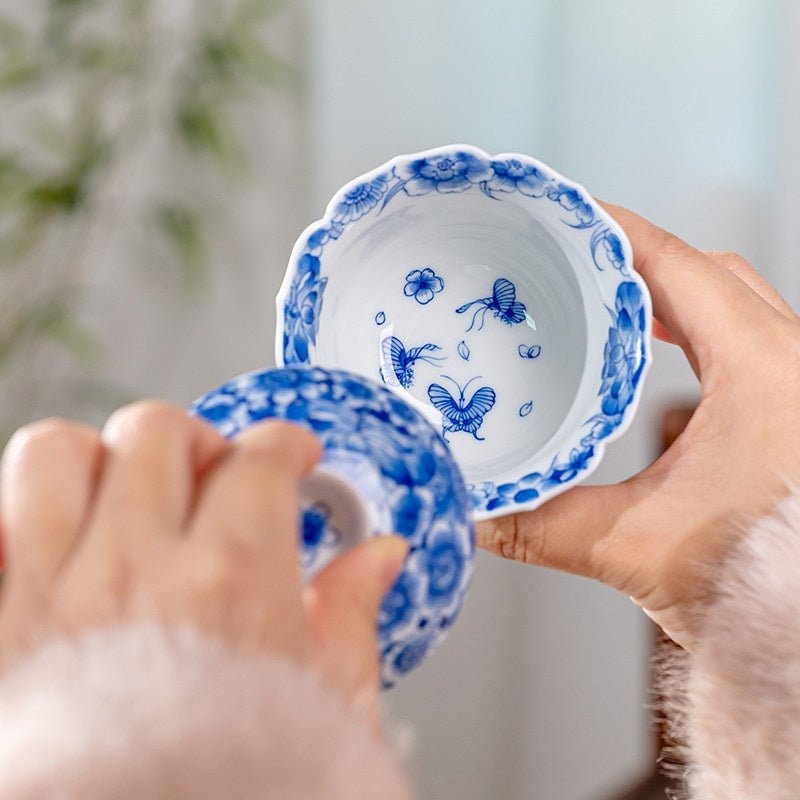 Wan Hua 130cc - Jing De Zhen Porcelain Gaiwan - zycs_China