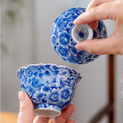 Wan Hua 130cc - Jing De Zhen Porcelain Gaiwan - zycs_China