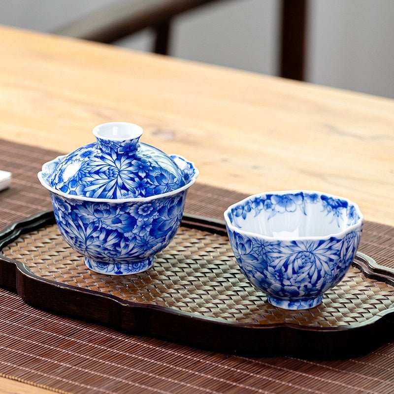 Wan Hua 130cc - Jing De Zhen Porcelain Gaiwan - zycs_China