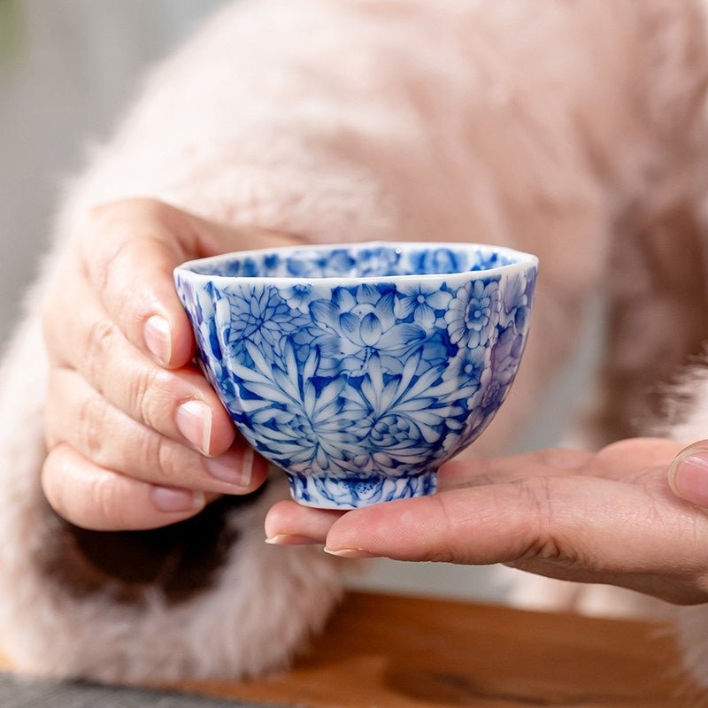 Wan Hua 130cc - Jing De Zhen Porcelain Gaiwan - zycs_China