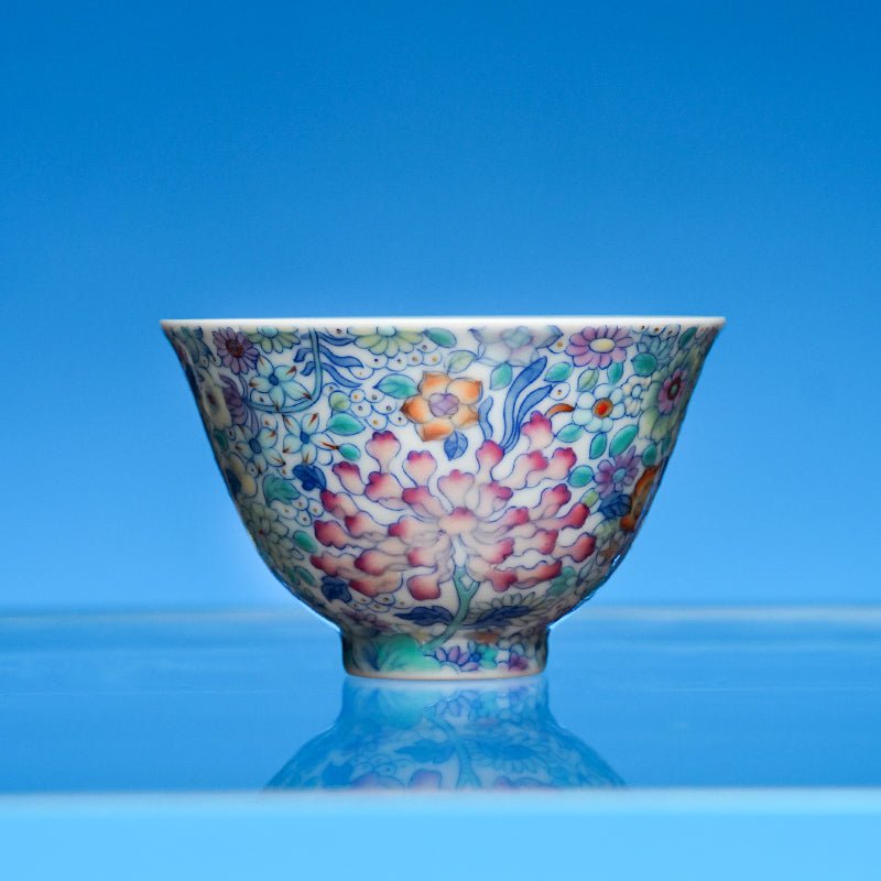 Wan Hua 135cc - Jing De Zhen Porcelain Gaiwan - zycs_China