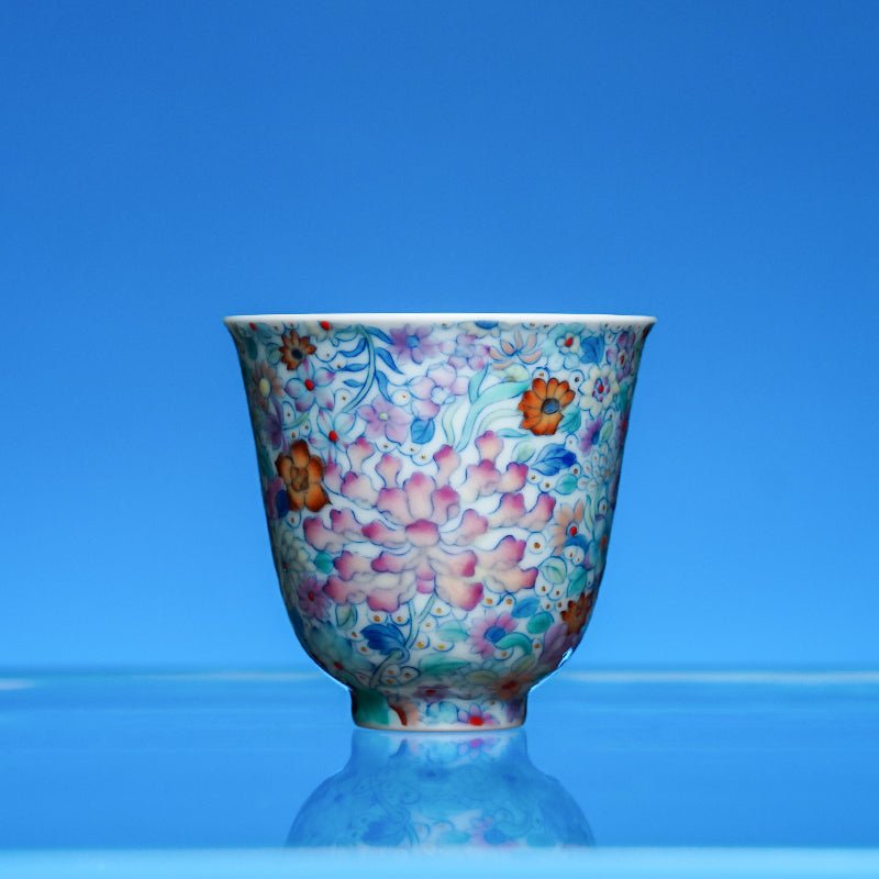 Wan Hua 135cc - Jing De Zhen Porcelain Gaiwan - zycs_China