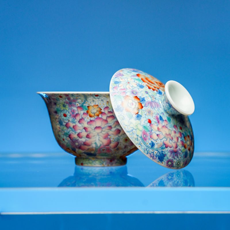 Wan Hua 135cc - Jing De Zhen Porcelain Gaiwan - zycs_China