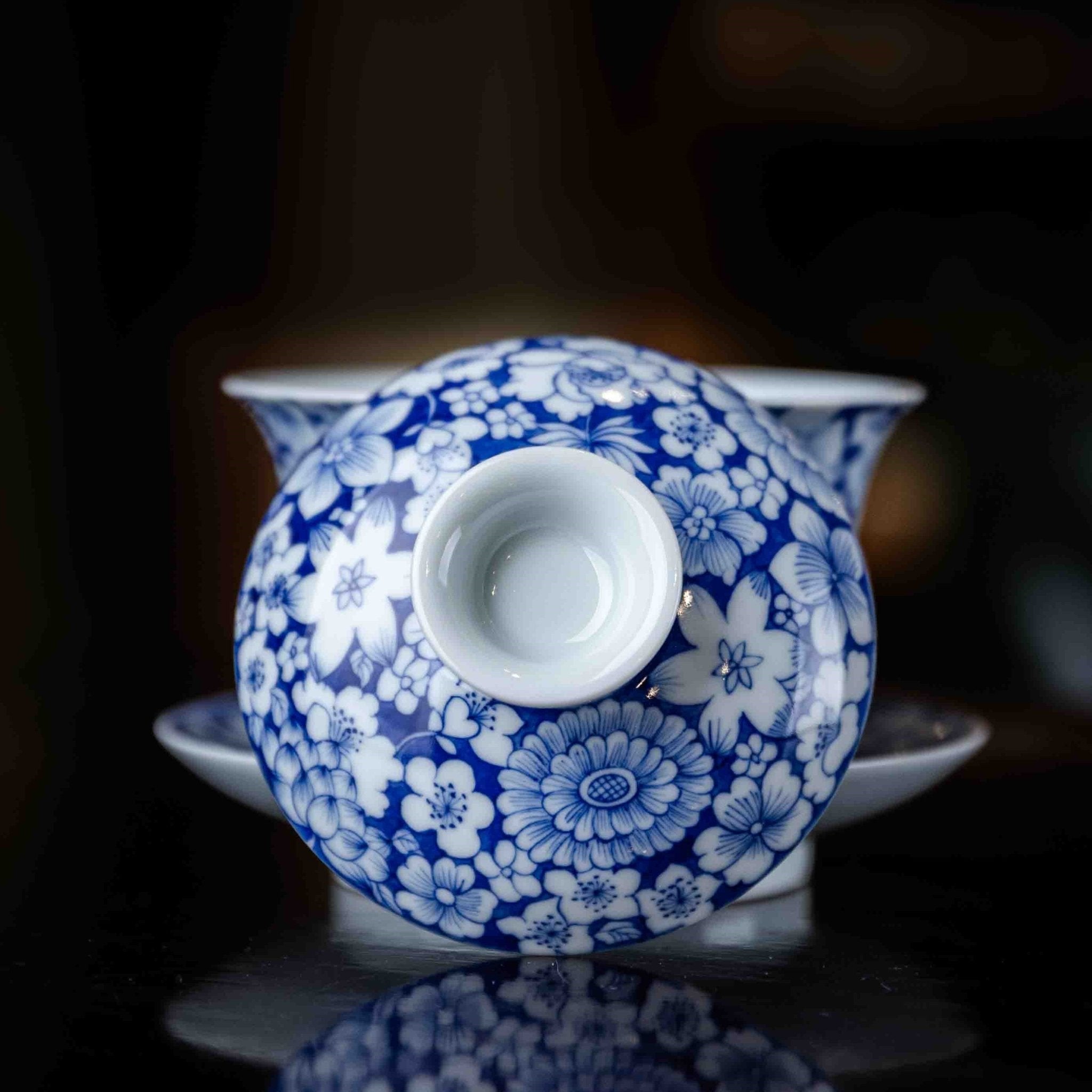 Wan Hua 160cc - Jing De Zhen Porcelain Gaiwan - zycs_China