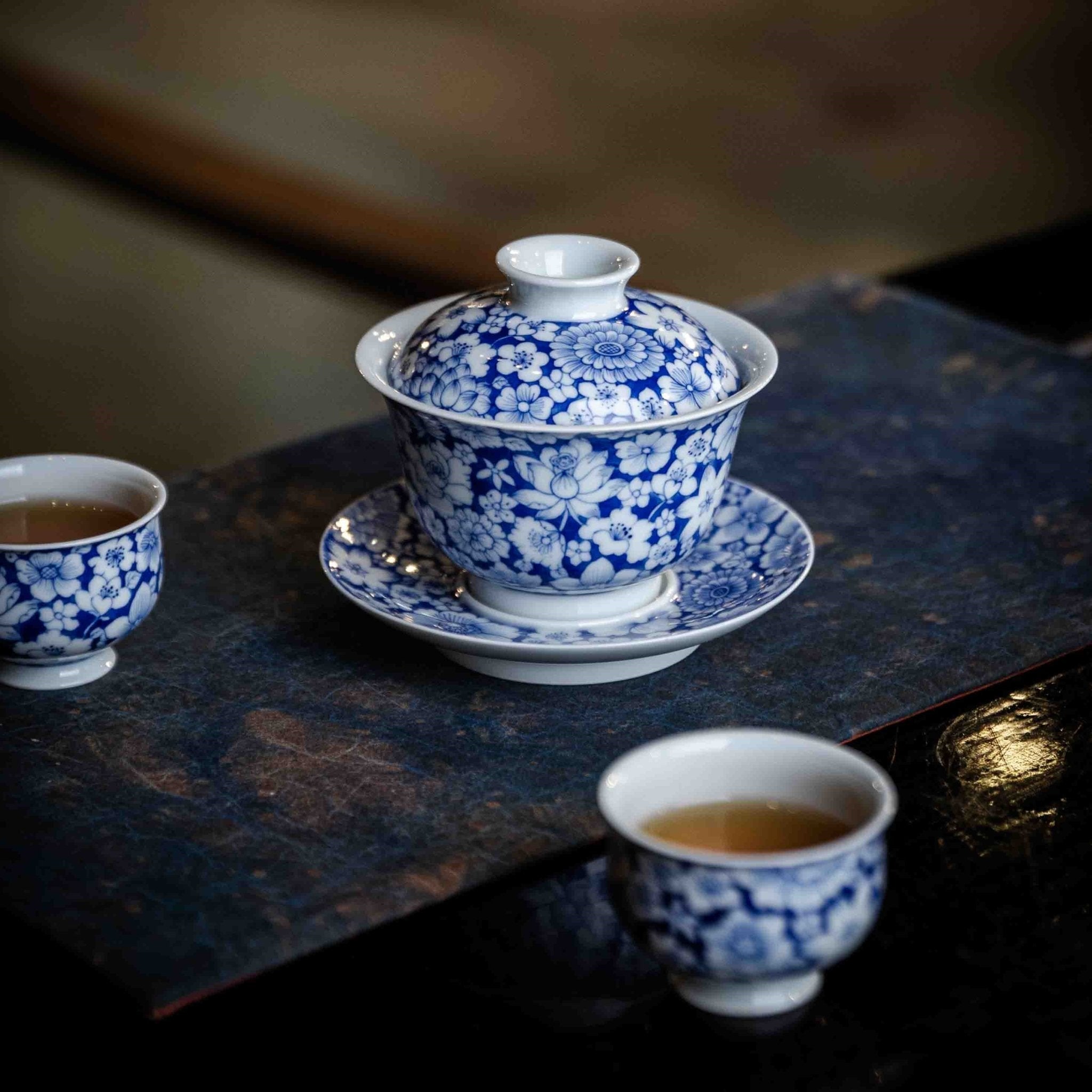 Wan Hua 160cc - Jing De Zhen Porcelain Gaiwan - zycs_China
