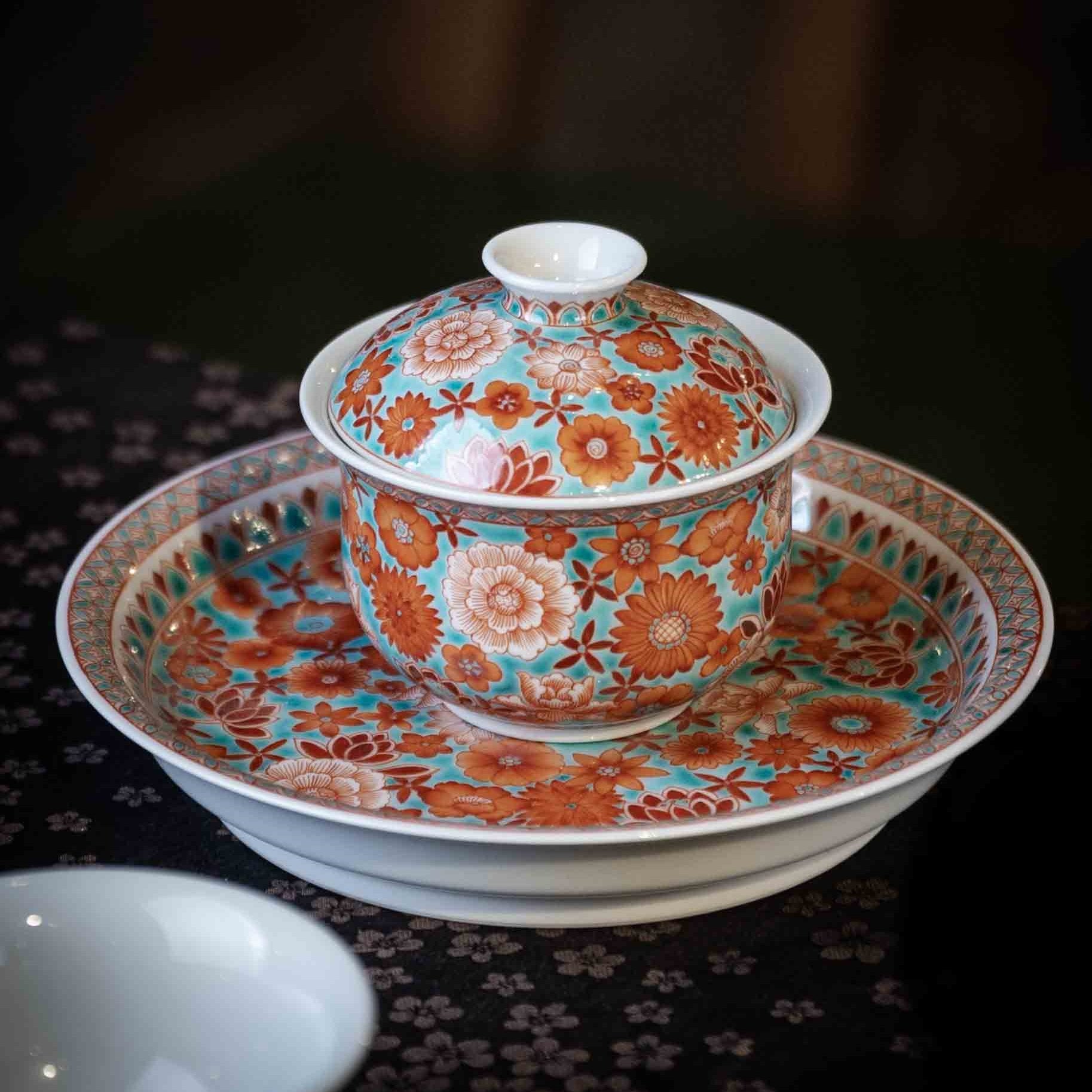 Wan Hua 170cc - Jing De Zhen Porcelain Gaiwan - zycs_China