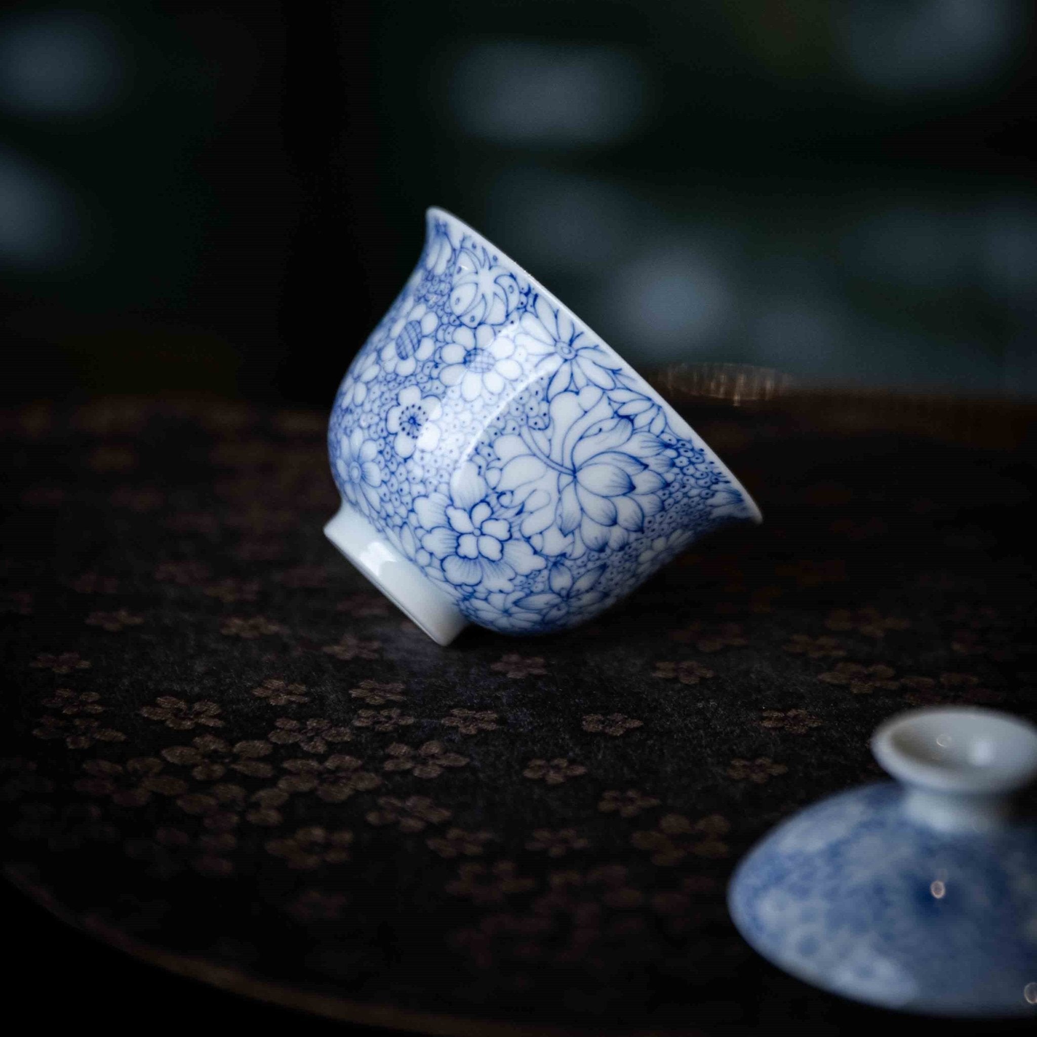 Wan Hua 50cc - Jing De Zhen Porcelain Gaiwan - zycs_China
