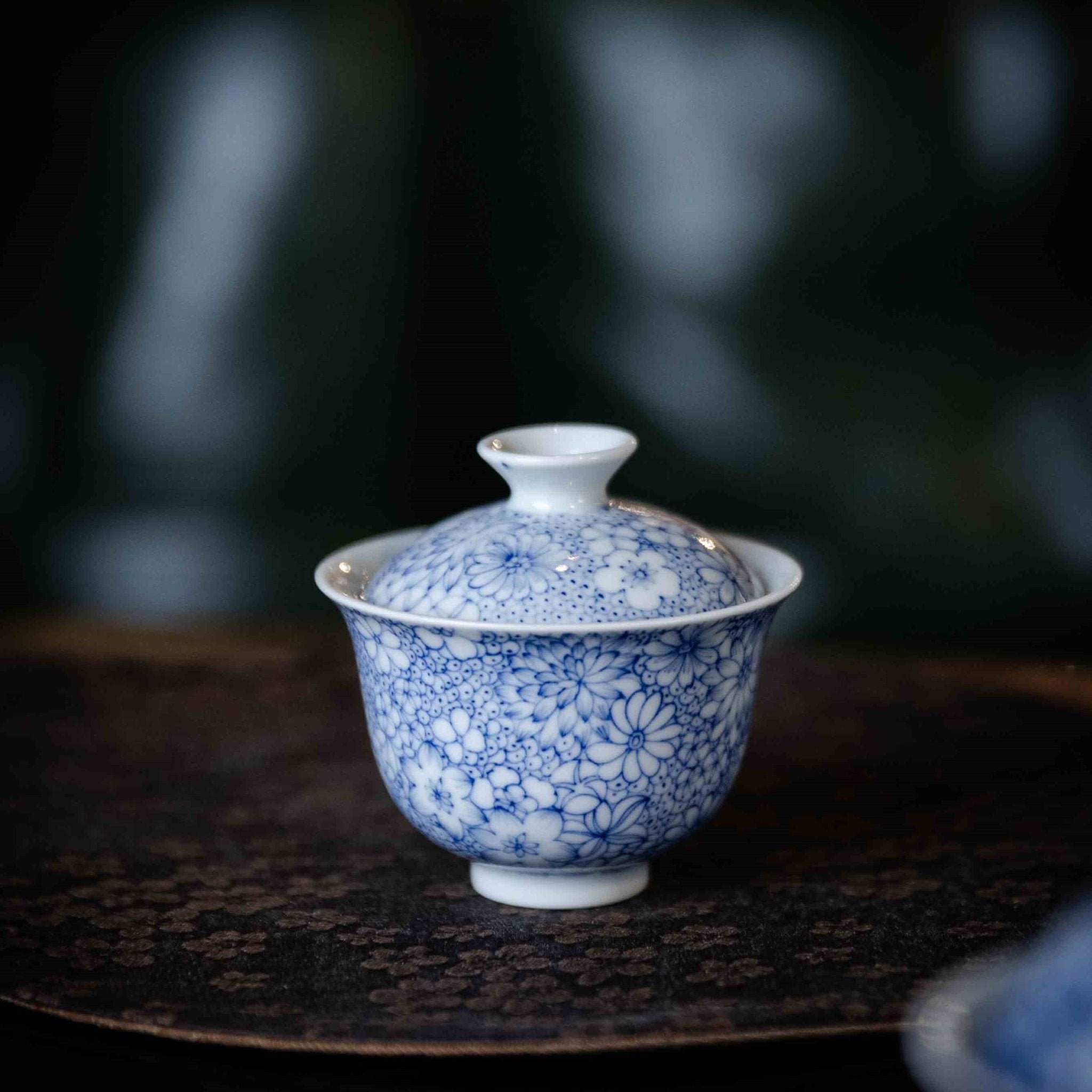 Wan Hua 50cc - Jing De Zhen Porcelain Gaiwan - zycs_China