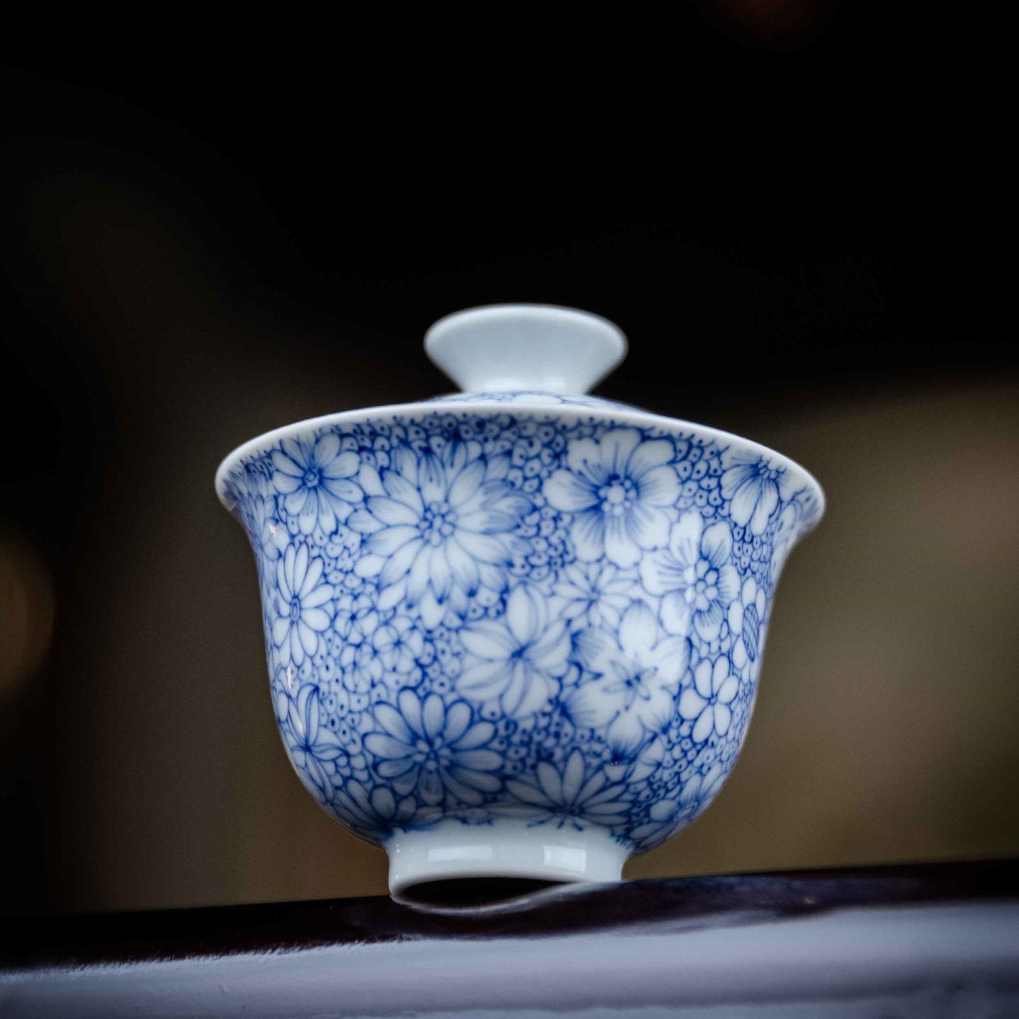 Wan Hua 50cc - Jing De Zhen Porcelain Gaiwan - zycs_China