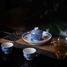 Wan Hua 80cc - Jing De Zhen Porcelain Gaiwan - zycs_China