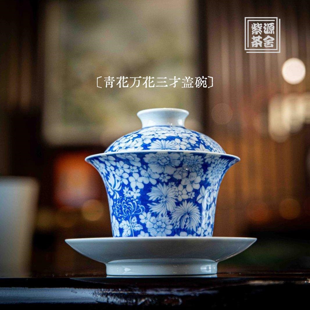 Wan Hua - Jing De Zhen Porcelain Gaiwan - zycs_China