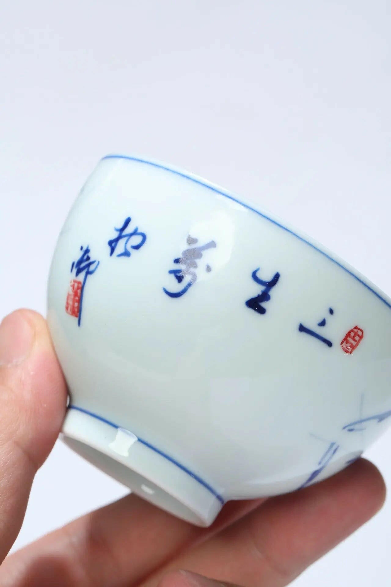 San Sheng Wan Wu 150cc -Jing De Zhen Handmade Teacup 江苏宜兴