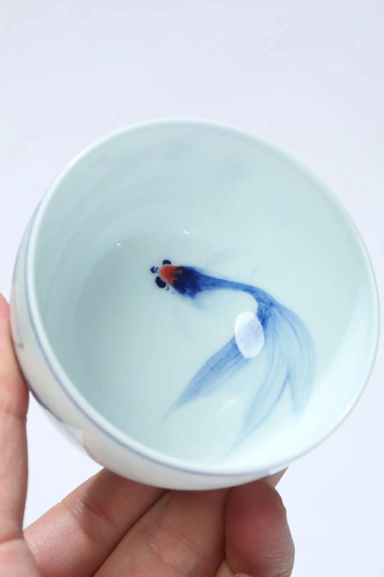 San Sheng Wan Wu 150cc -Jing De Zhen Handmade Teacup 江苏宜兴
