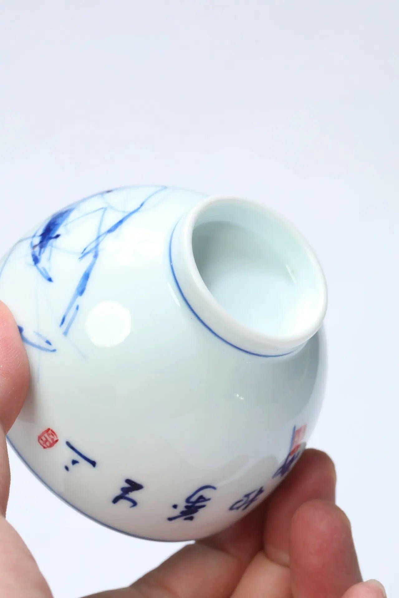 San Sheng Wan Wu 150cc -Jing De Zhen Handmade Teacup 江苏宜兴