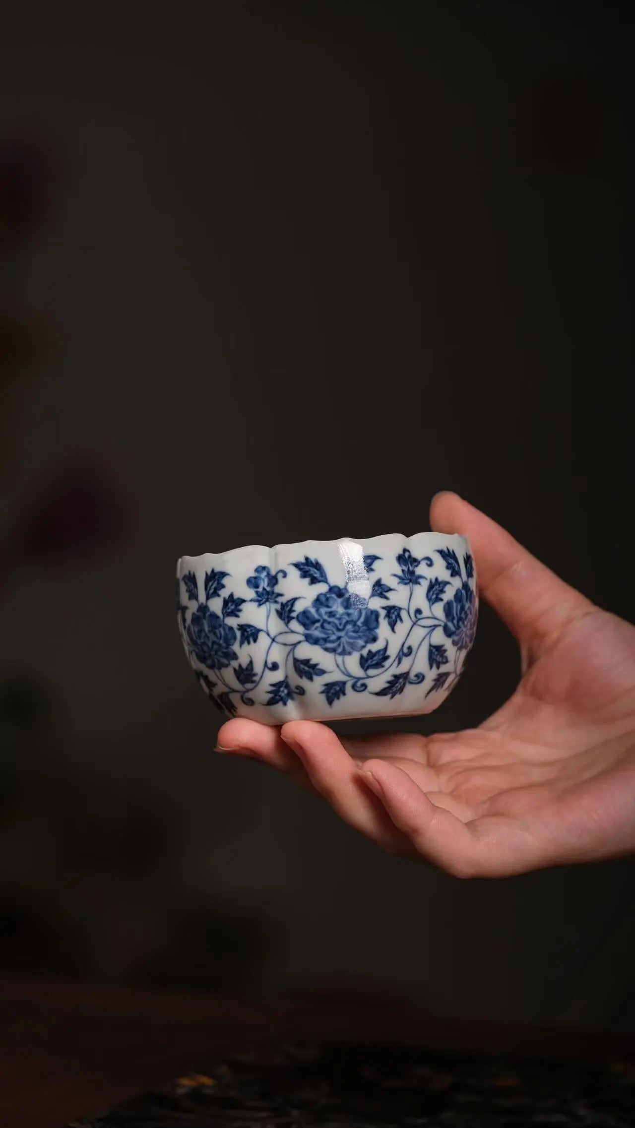 Chan Zhi Hua Kou Bei -Jing De Zhen Handmade Teacup 江苏宜兴