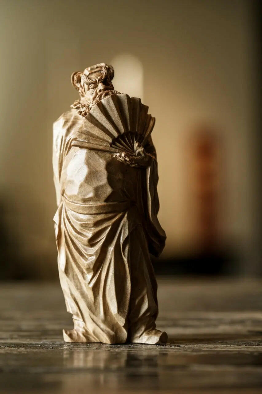 Zhong Kui Na Fu - Wood Sculpture zycschina