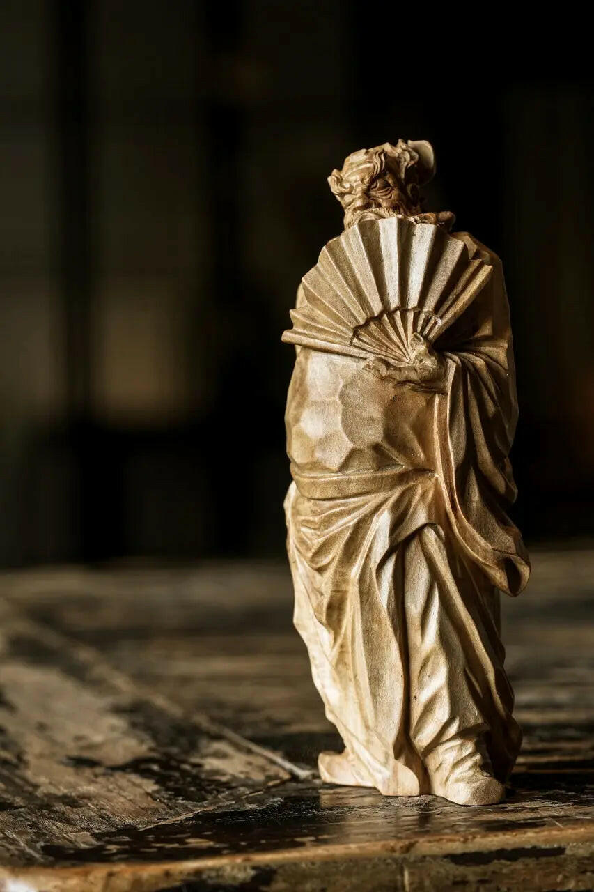 Zhong Kui Na Fu - Wood Sculpture zycschina
