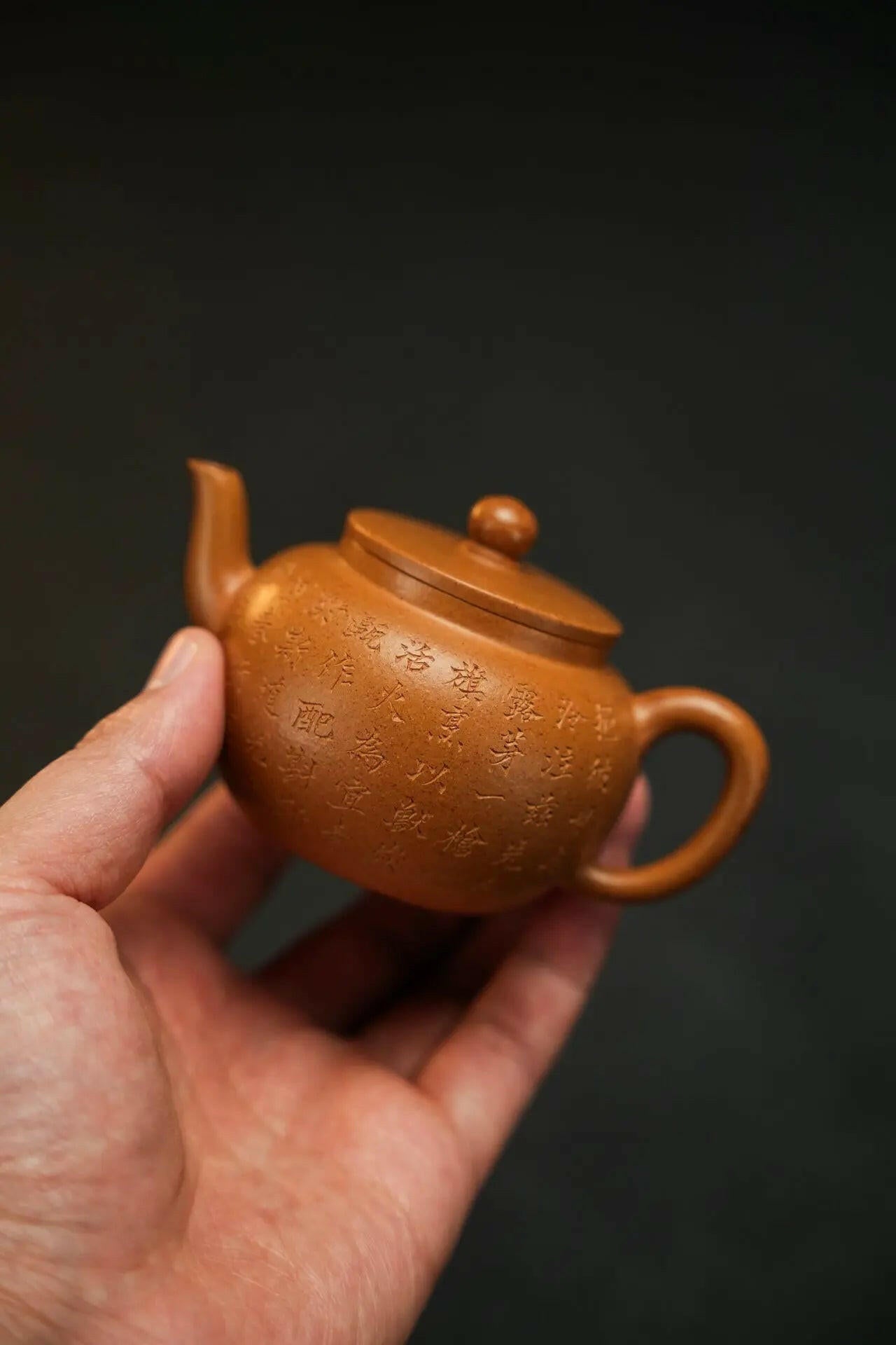 Ping Gai Lian Zi 150cc - Yixing Handmade Teapot 江苏宜兴
