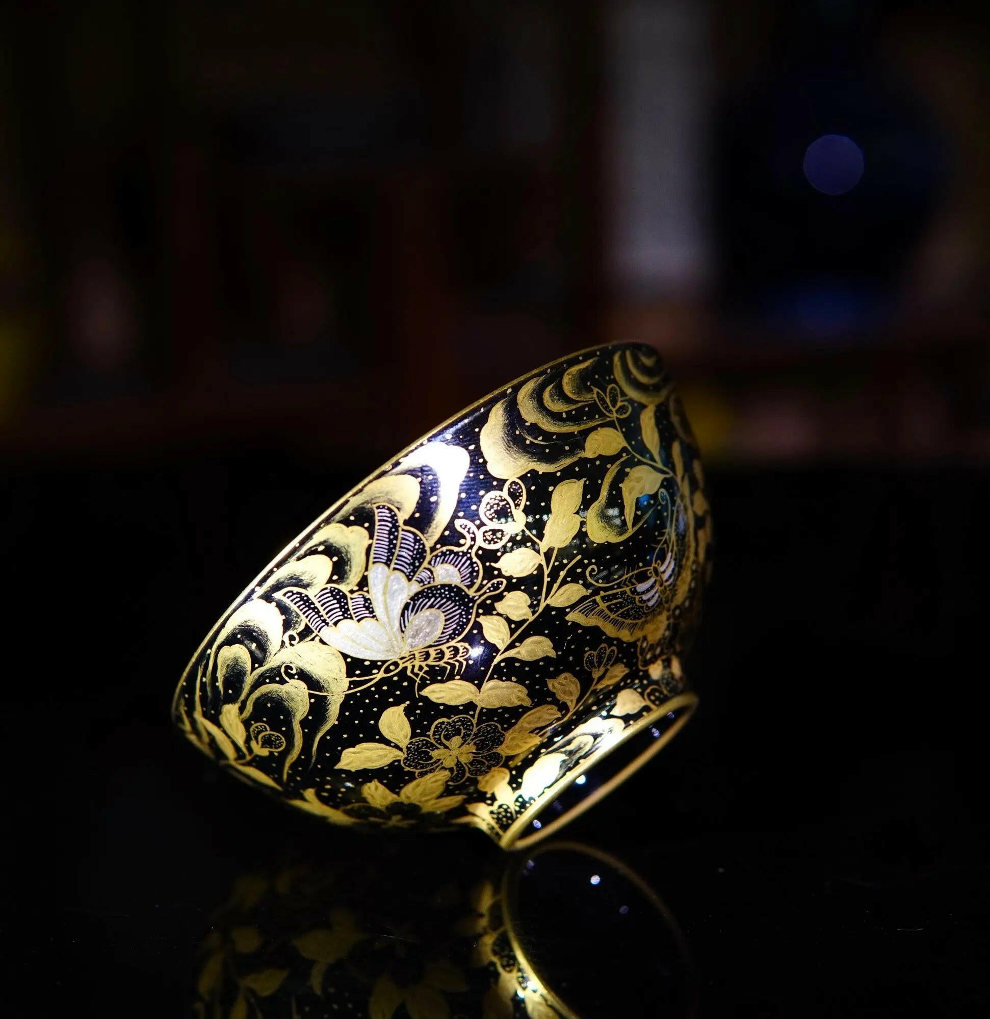 Dui Jin Die Lian Hua - Jing De Zhen Porcelain Teacup zycschina