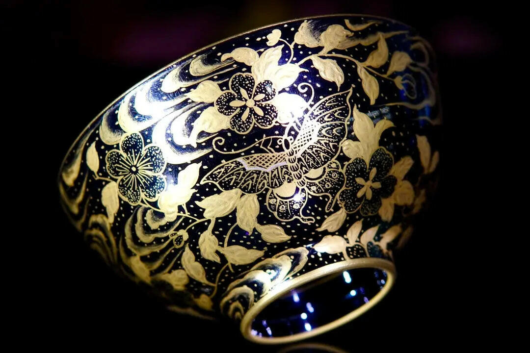 Dui Jin Die Lian Hua - Jing De Zhen Porcelain Teacup zycschina