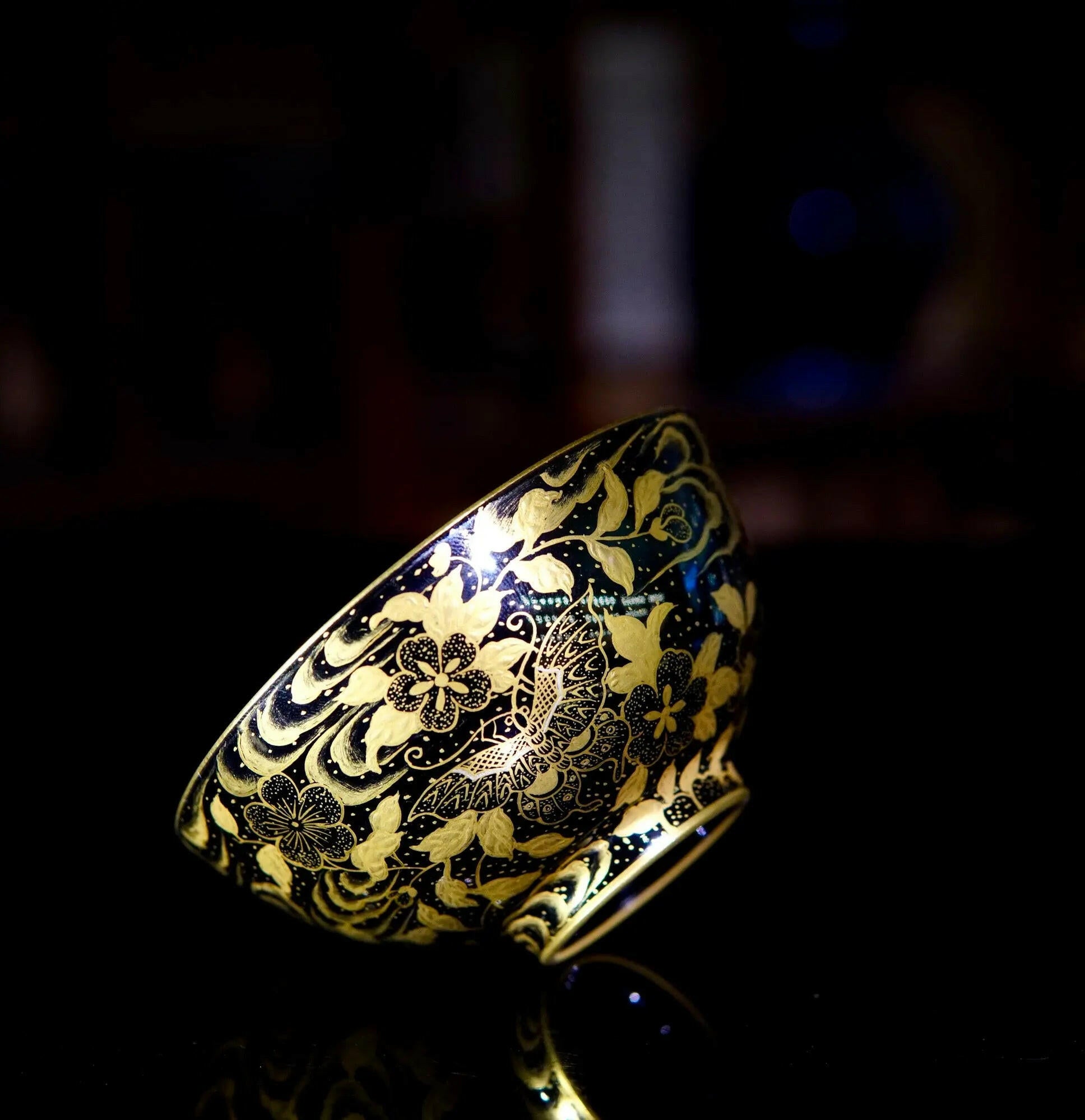 Dui Jin Die Lian Hua - Jing De Zhen Porcelain Teacup zycschina