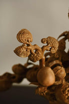Fu Lu Fu Gui - Wood Sculpture zycschina