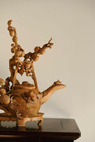 Fu Lu Fu Gui - Wood Sculpture zycschina