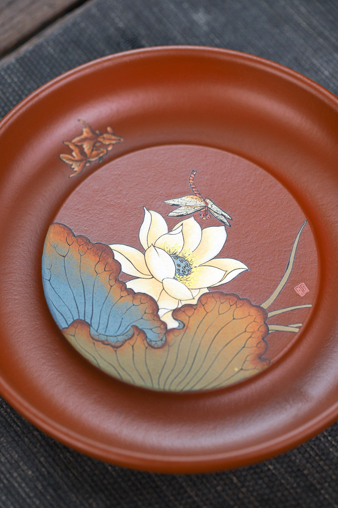 He Xiang - Yixing Handmade Dry Bubble Tray 江苏宜兴