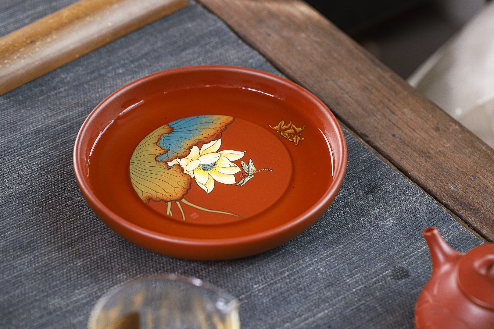 He Xiang - Yixing Handmade Dry Bubble Tray 江苏宜兴