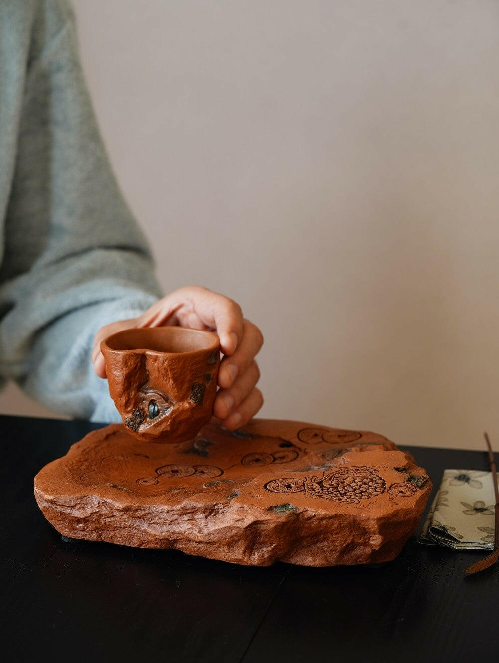Tian Ci Chan - Yixing Handmade Dry Bubble Tray 江苏宜兴