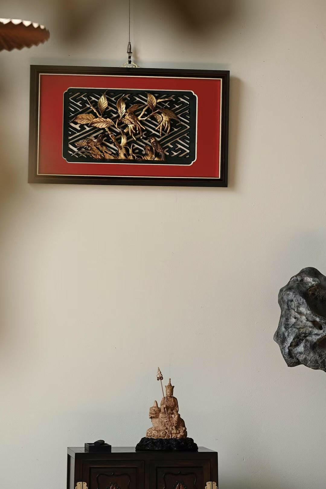 Yu Tang Fu Gui - Wood Sculpture zycschina