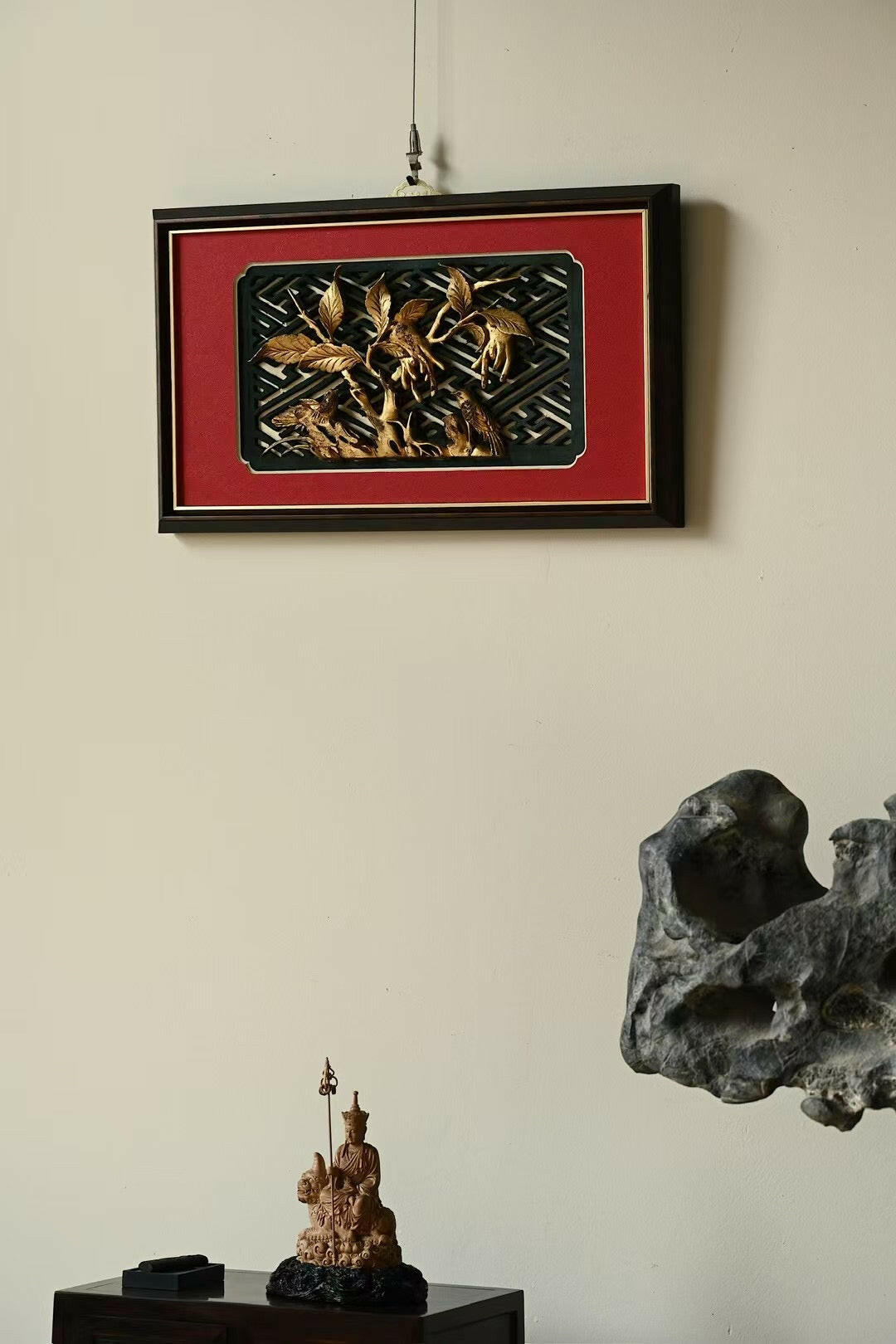 Yu Tang Fu Gui - Wood Sculpture zycschina