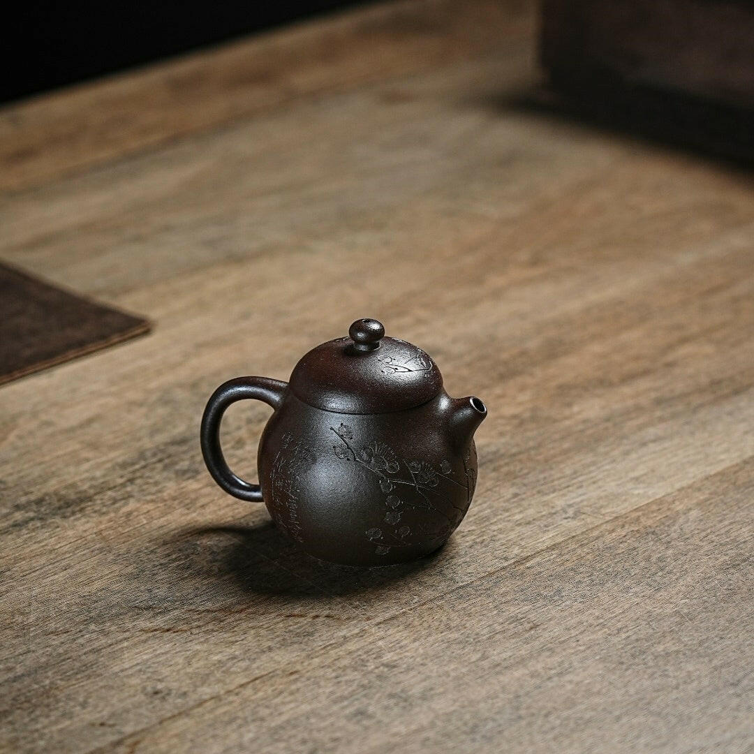 Chai Shao Mei Hua Wen Dan 125cc - Wood Sculpture 江苏宜兴