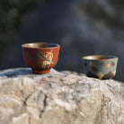 Lian Hua He Jiu Se Lu 80cc - Yixing Handmade Teacup 江苏宜兴