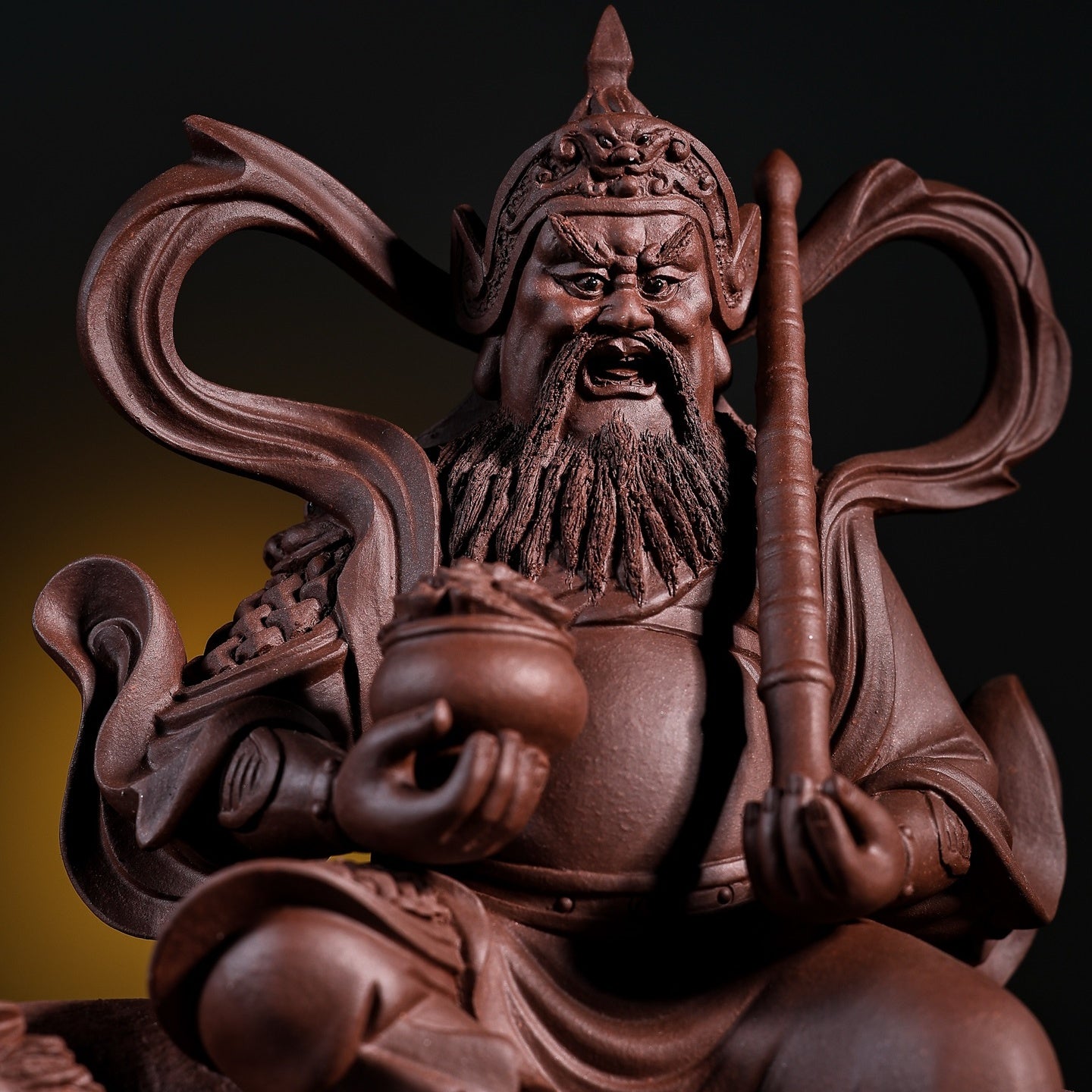 Wu Cai Shen - Zisha Sculpture 江苏宜兴