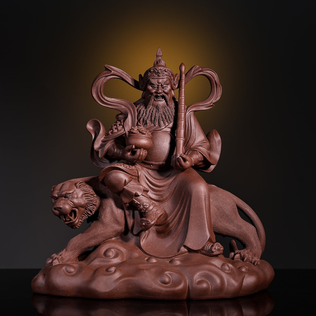Wu Cai Shen - Zisha Sculpture 江苏宜兴
