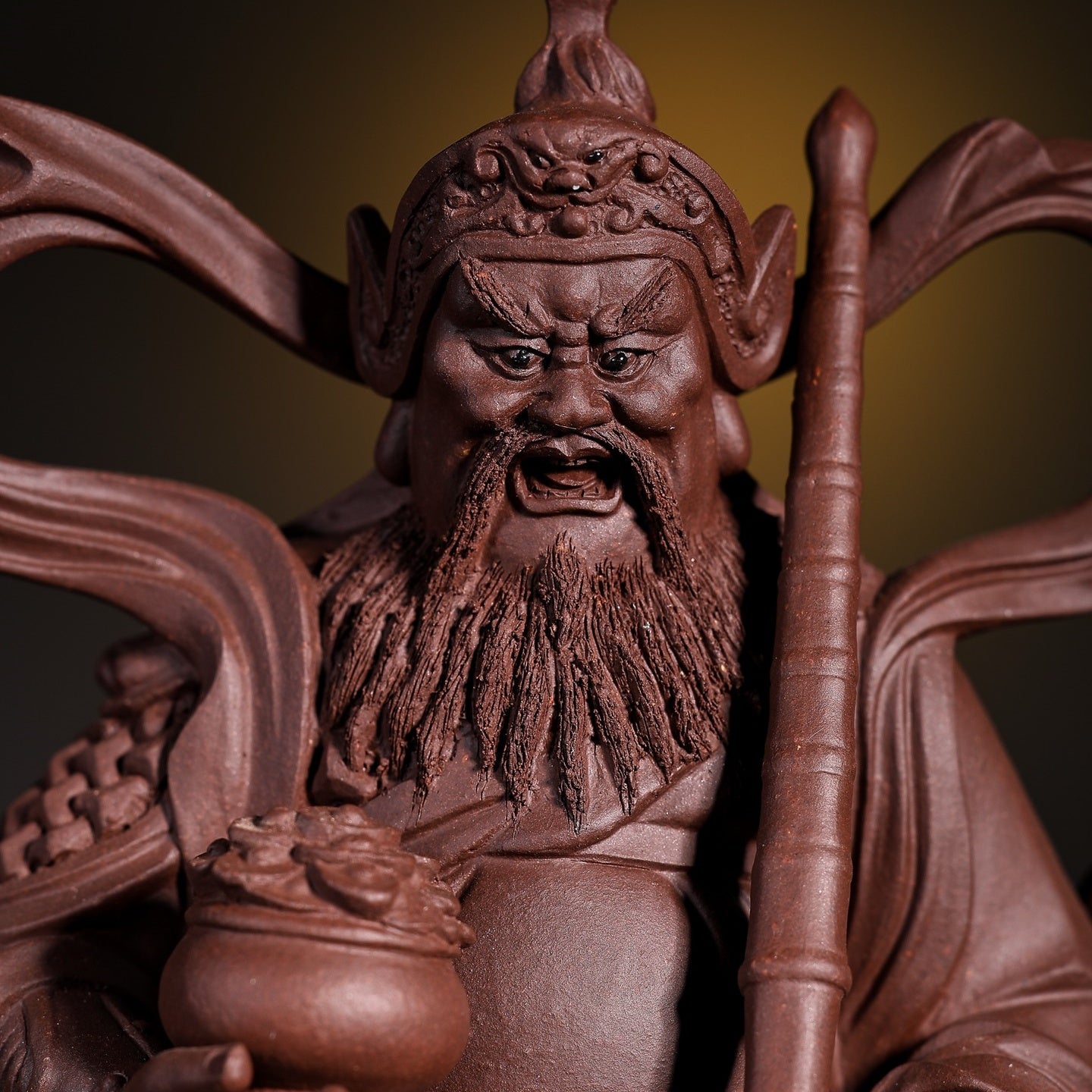 Wu Cai Shen - Zisha Sculpture 江苏宜兴