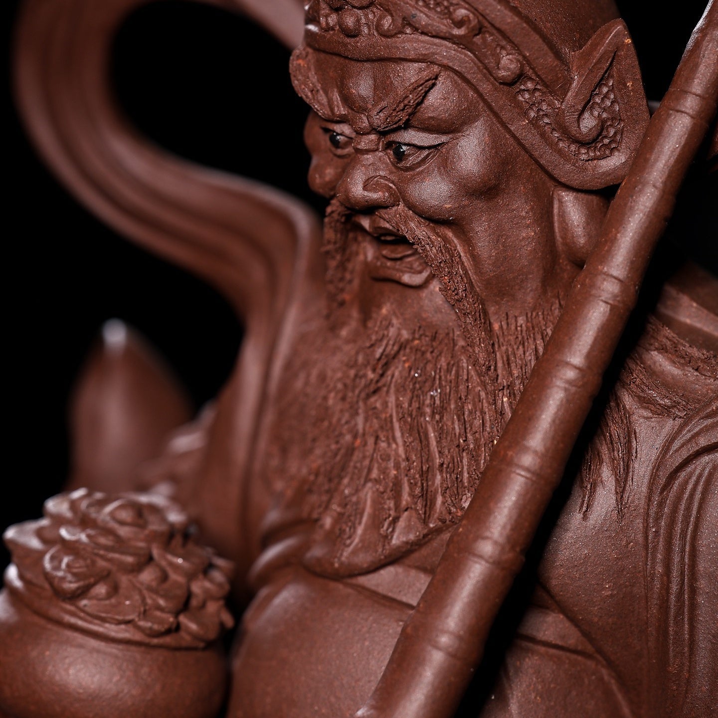 Wu Cai Shen - Zisha Sculpture 江苏宜兴