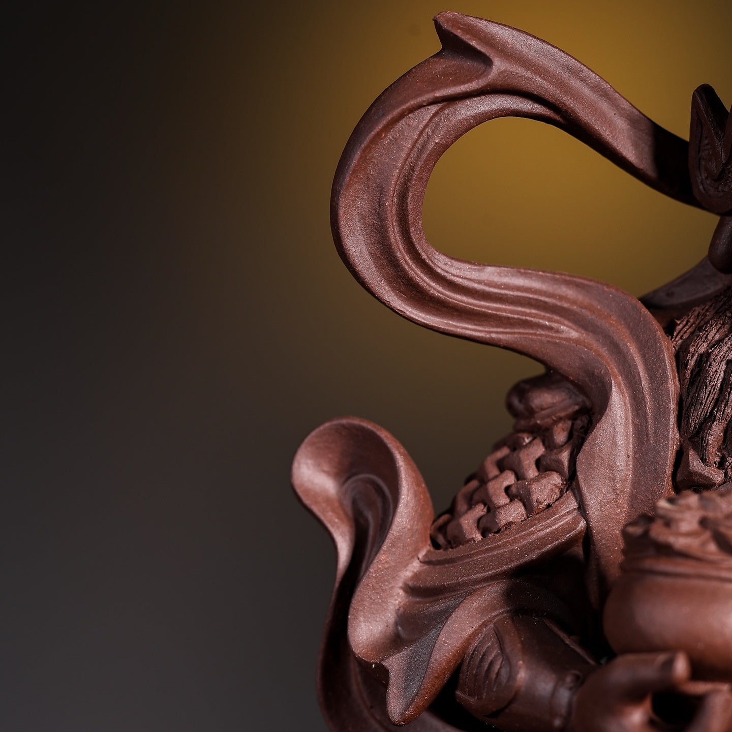 Wu Cai Shen - Zisha Sculpture 江苏宜兴