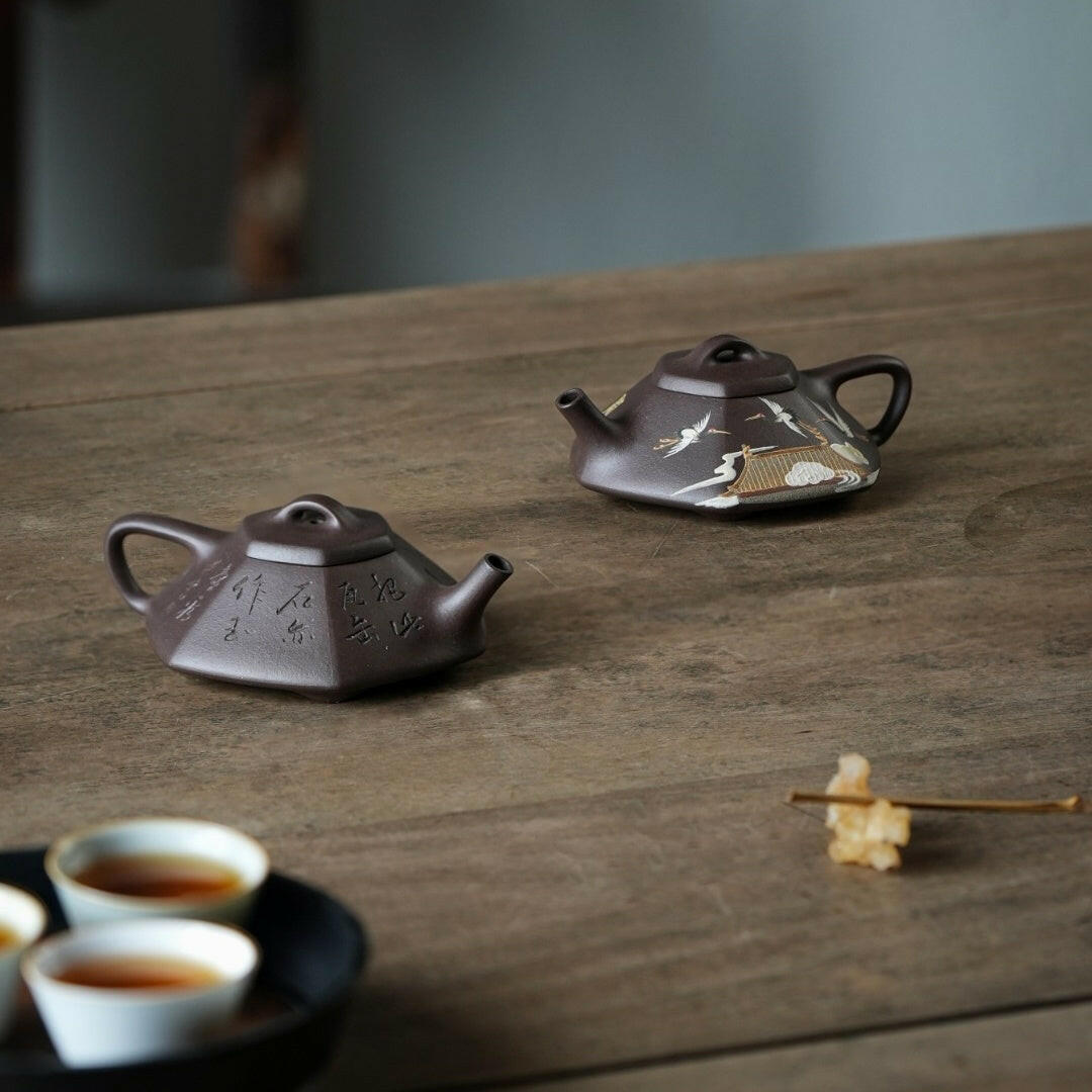 Liu Fang He Piao 100cc - Yixing Handmade Teapot 江苏宜兴