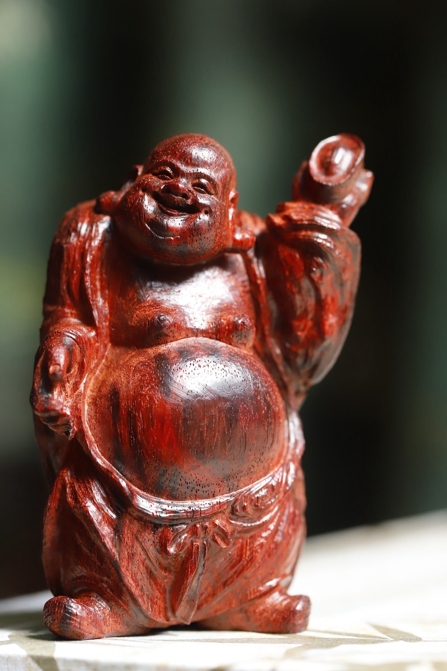 Yuan Bao Mi Le - Wood Sculpture zycschina