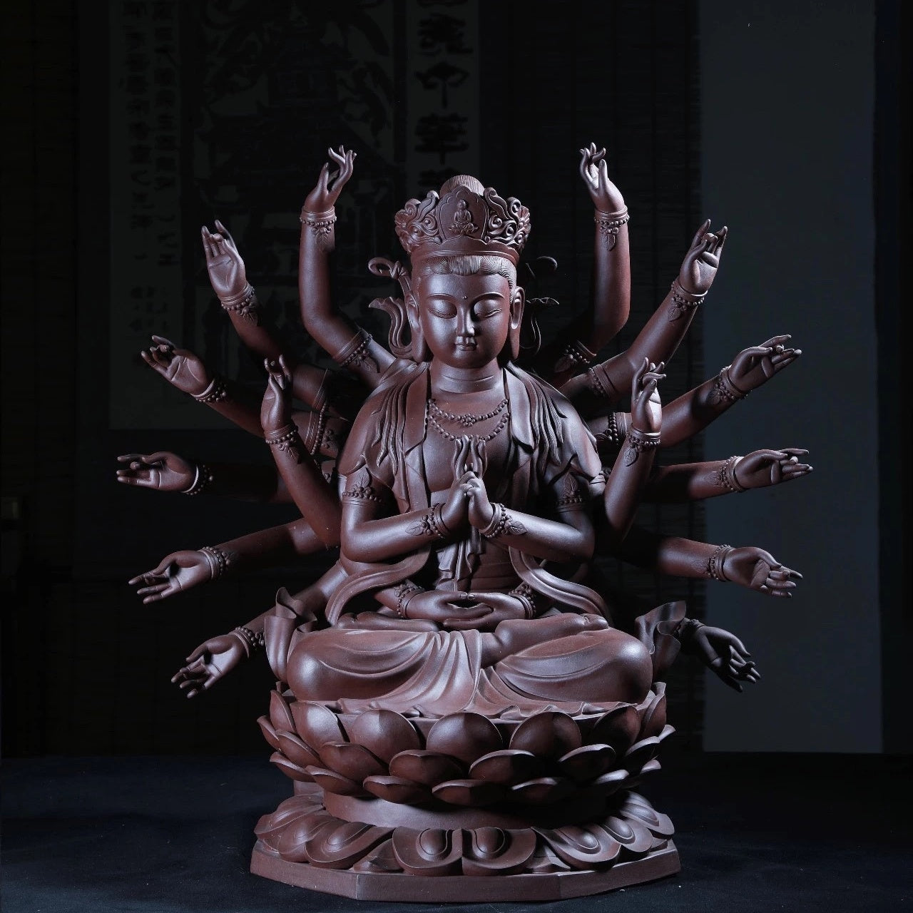 Qian Shou Guan Yin  - Zisha Sculpture 江苏宜兴