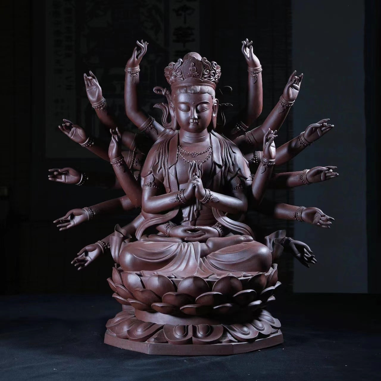 Qian Shou Guan Yin  - Zisha Sculpture 江苏宜兴
