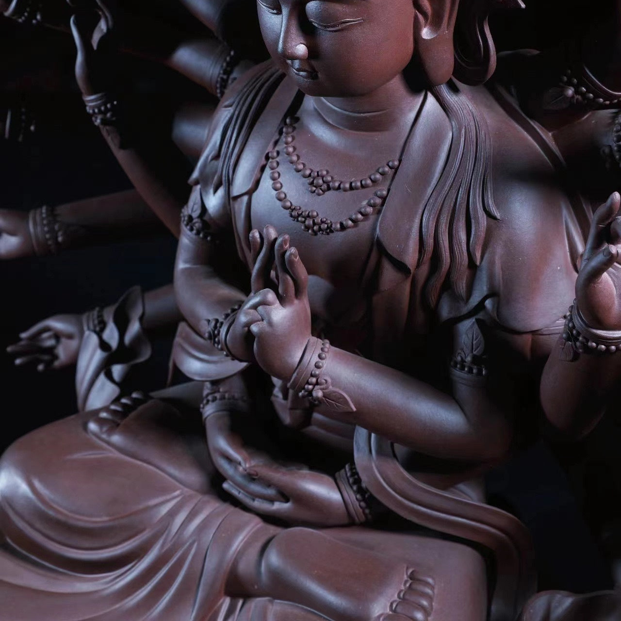 Qian Shou Guan Yin  - Zisha Sculpture 江苏宜兴