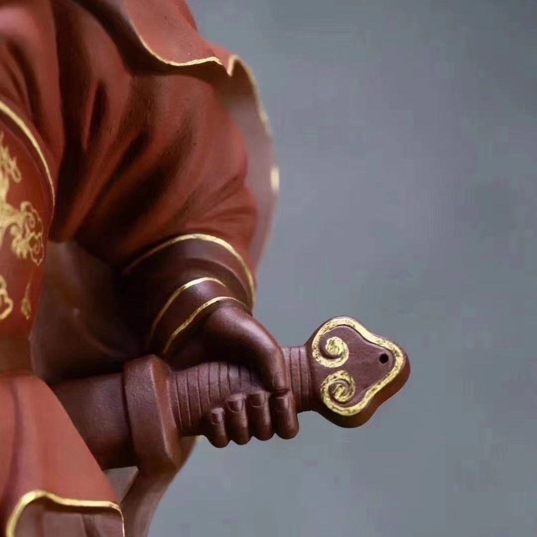 Wu Cai Shen - Zisha Sculpture 江苏宜兴