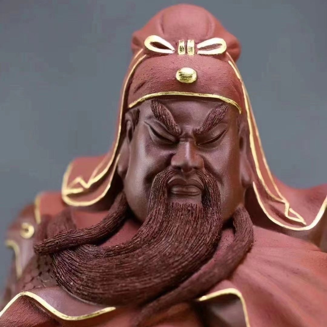 Wu Cai Shen - Zisha Sculpture 江苏宜兴