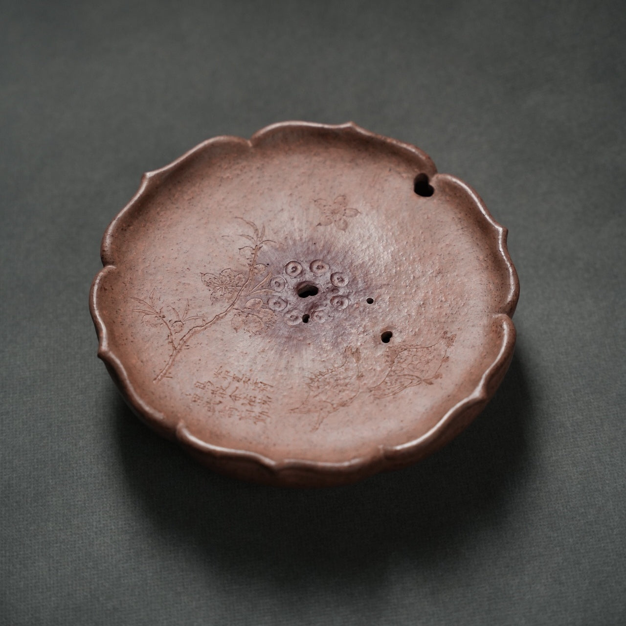 Ling Hua - Yixing Handmade Dry Bubble Tray 江苏宜兴