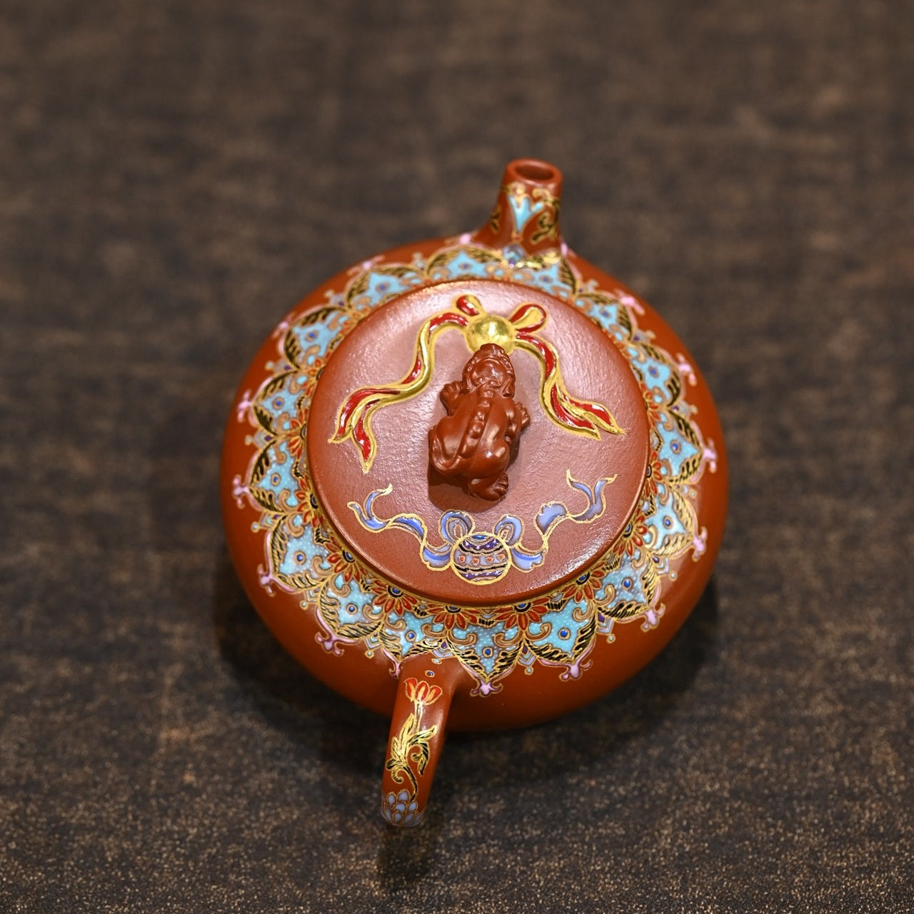 Jin Xiu Shi Qiu 210cc - Yixing Handmade Teapot 江苏宜兴