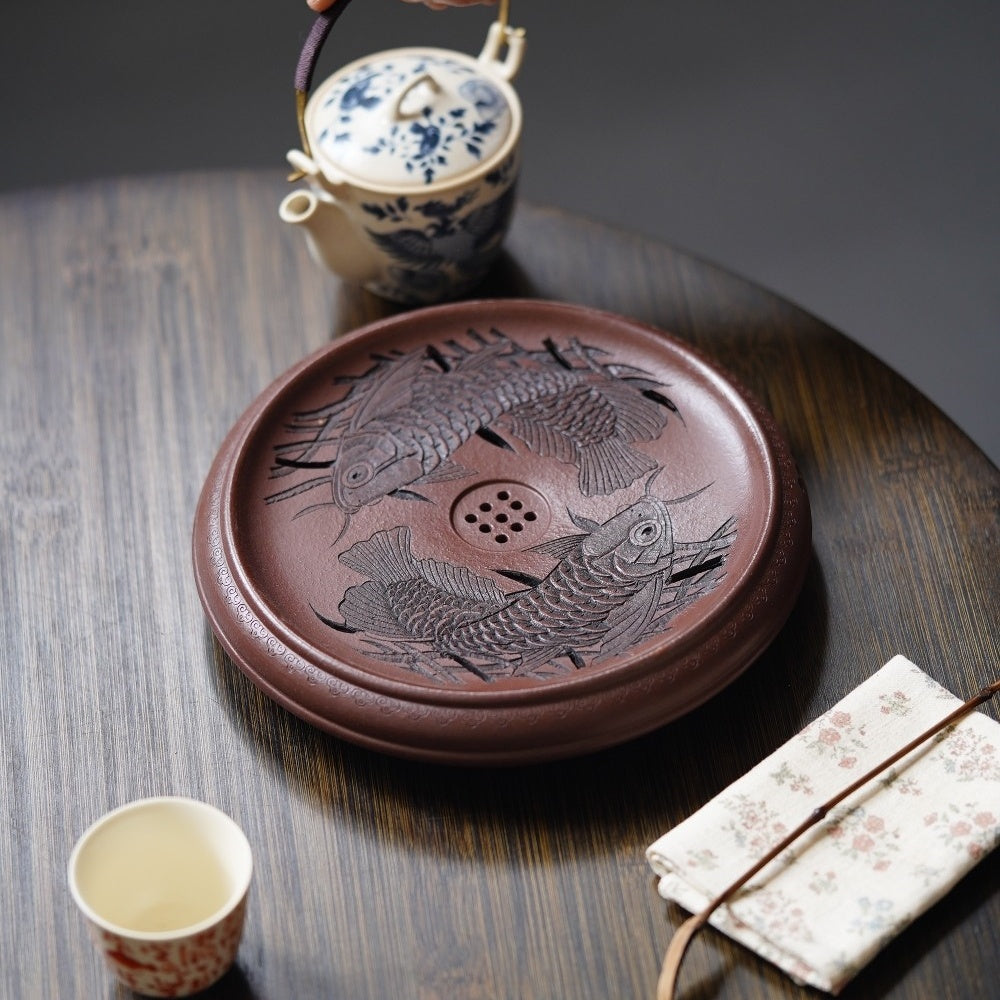 Jin Yu Man Tang - Yixing Handmade Dry Bubble Tray 江苏宜兴