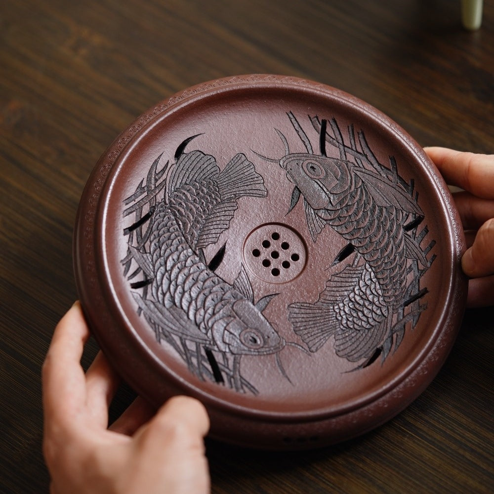 Jin Yu Man Tang - Yixing Handmade Dry Bubble Tray 江苏宜兴